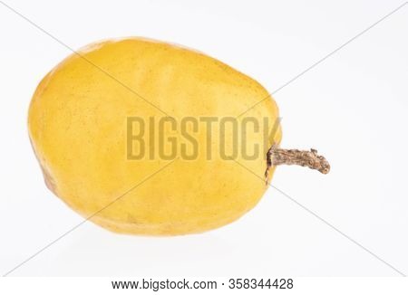 Spondias Purpurea - Delicious Tropical Fruit. White Background