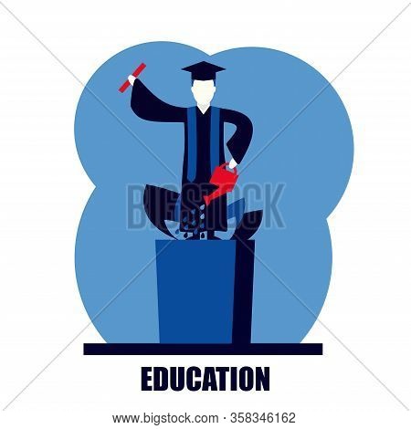 Class Graduation Congratulations Education Self Growth Vector Illustration
