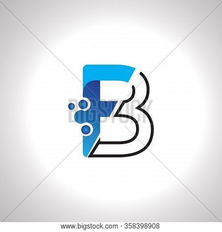 Letter B With Antom Creative Logo Or Symbol Template Design
