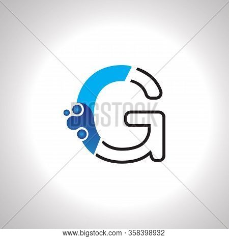 Letter G With Antom Creative Logo Or Symbol Template Design