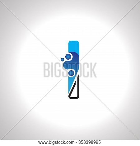 Letter I With Antom Creative Logo Or Symbol Template Design