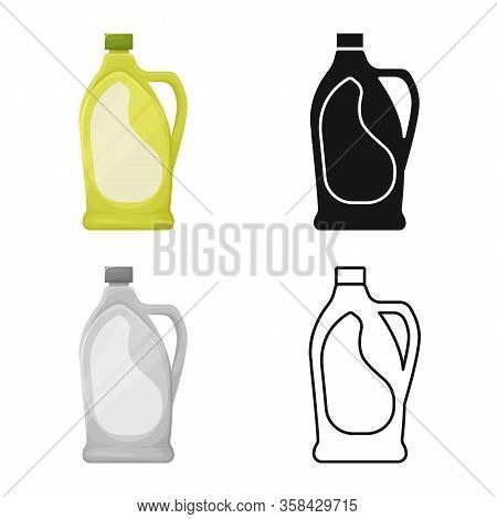 Vector Illustration Of Bottle And Plastic Logo. Graphic Of Bottle And Container Stock Vector Illustr