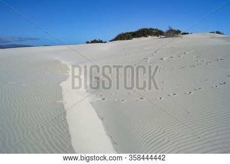 View Of The White Dunes Of Arenas Beach, Teulada