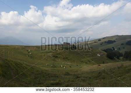 Trekking In Trentino Near Polsa, Rovereto Baldo Mountain