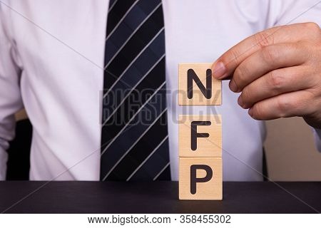 Man Made Word Nfp With Wood Blocks