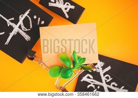 Concept Template For Green Friday, Defense Of The Planet, Strike Against Black Friday And The Day Of