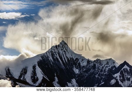 Snow Capped Peak Of Kawagarbo Or Kawa Karpo (also Transcribed As Kawadgarbo, Khawakarpo, Moirig Kawa