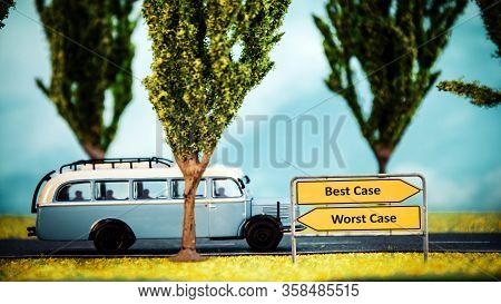 Street Sign The Way To Best Versus Worst Case