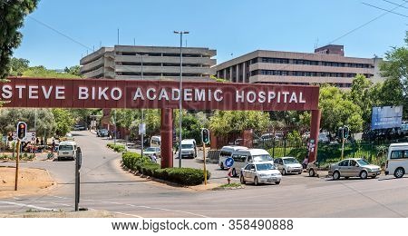 Pretoria, South Africa, 06th March - 2020: Entrance To Academic Hospital.