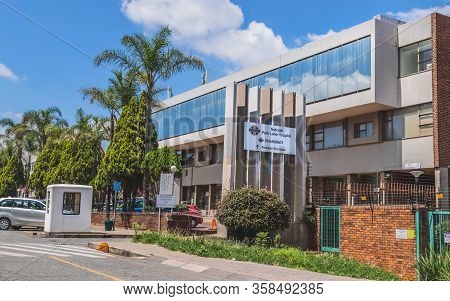 Johannesburg, South Africa, 15th March - 2020: Front Entrance To Private Medical Hospital