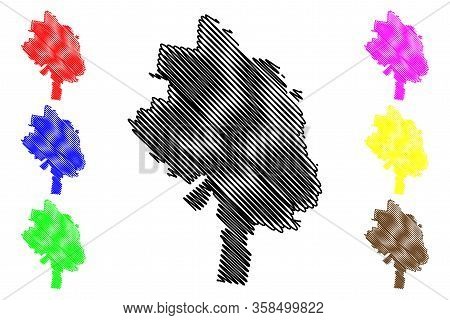 Toowoomba City, Queensland (commonwealth Of Australia, Australia City) Map Vector Illustration, Scri