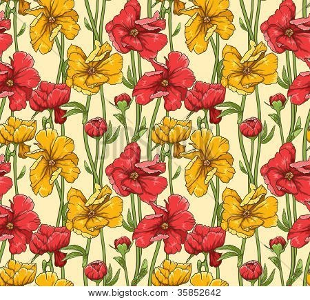 Seamless pattern floreali