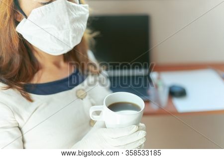 Relax Scientist Doctor Take A Break Or Rest From Working Hard During The Virus Outbreak. Doctor, Hav