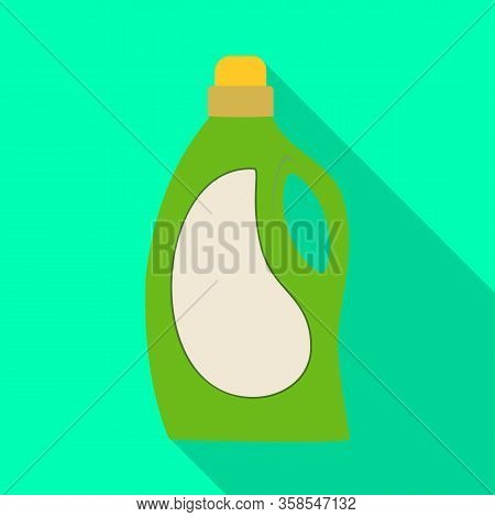 Vector Design Of Plastic And Bottle Symbol. Graphic Of Plastic And Liquid Vector Icon For Stock.
