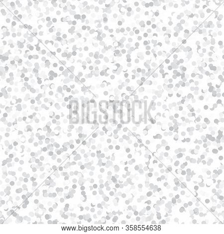 Mulberry Washi Paper Texture Background. Monochrome Natural Fibre Flecks On Organic Grey White Color