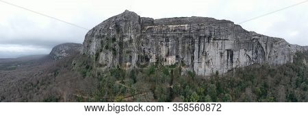 Aerial View Of The Grotto Of Maria Magdalena In France, Plan Daups, The Massif St.baum, Holy Fragran