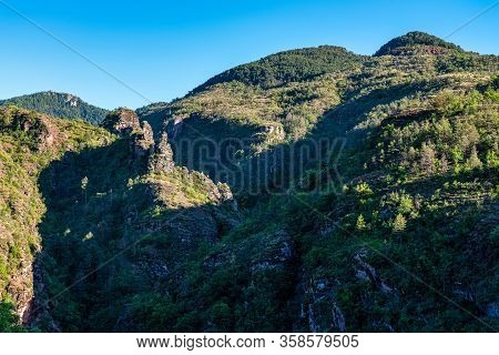 Gorges De Daluis Or Chocolate Canyon In Provence-alpes, France.