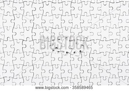 Close up view of bold puzzle with matching pieces