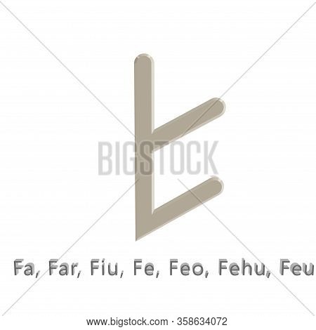Runes. Letter Of Runic Alphabets. Sign And Symbol.