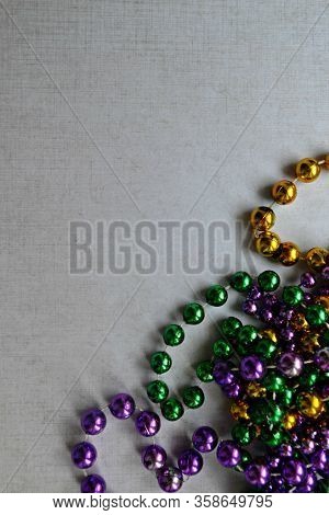 Mardi Gras Traditional Colorful Beads, New Orleans