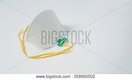 N 95 Mask Is Isolated On White Background.
