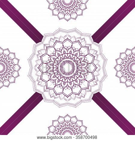 Floral Oriental Pattern. Mandala Vector Oriental. Vector Seamless Ornamental
