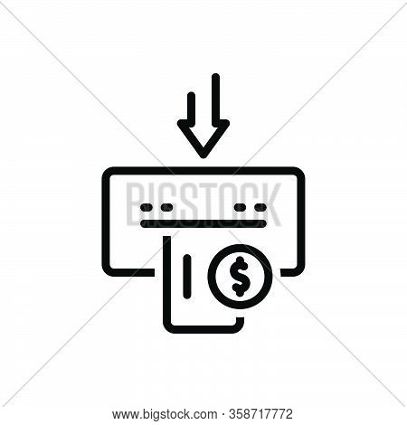 Black Line Icon For Method Rule Regulations Precept Payment