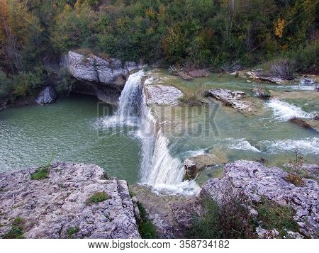 Waterfall Pazinski Krov On The Pazincica River - Pazin, Croatia