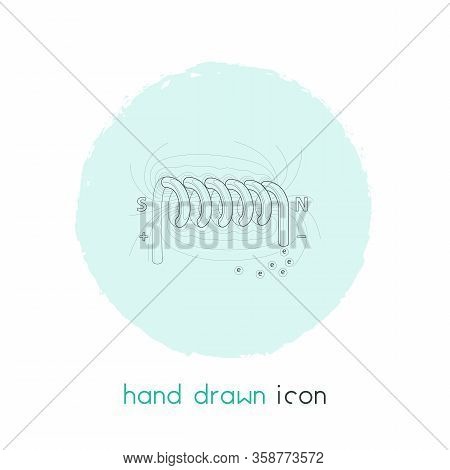 Electrodynamics Icon Line Element. Illustration Of Electrodynamics Icon Line Isolated On Clean Backg
