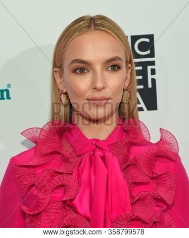 LOS ANGELES - JAN 04:  Jodie Comer arrives for the The BAFTA Los Angeles Tea Party 2020 on January 04, 2020 in Los Angeles, CA                