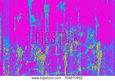 Abstract Acid Purple And Blue And Turquoise Color Background For Design.