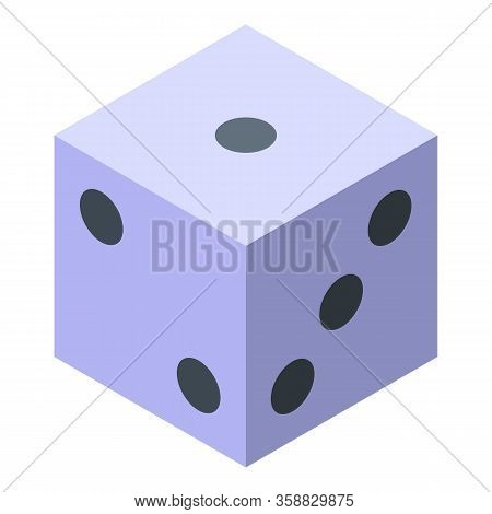 Fortune Teller Dice Icon. Isometric Of Fortune Teller Dice Vector Icon For Web Design Isolated On Wh