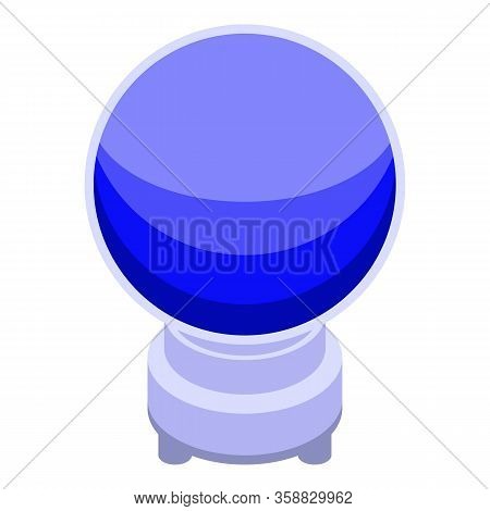 Fortune Teller Globe Icon. Isometric Of Fortune Teller Globe Vector Icon For Web Design Isolated On 