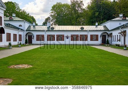 Belarus, Zalesie August 2019. The Building Is An Old Manor Of The Famous Composer Oginsky.