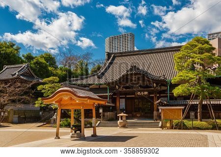 Tokyo, Japan - March 8: Sengakuji, A Buddhist Temple Famous For The 18th Century Story Of The Forty-