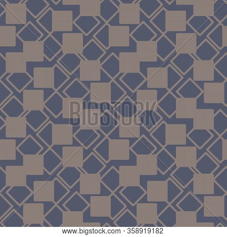 Dark Grey Abstract Geometric Seamless Vector Pattern. Unisex Surface Print Design. Fora Fabrics, Sta