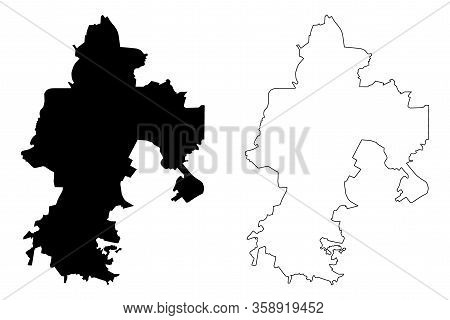 Tula City (russian Federation, Russia) Map Vector Illustration, Scribble Sketch City Of Tula Map