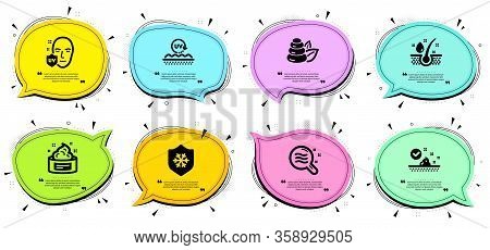 Uv Protection, Uv Protection And Serum Oil Signs. Chat Bubbles With Quotes. Skin Care, Skin Conditio