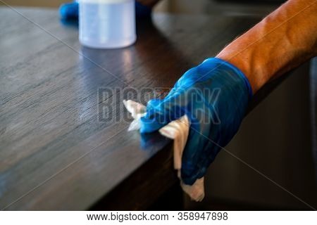 Wiping Down Surfaces And Cleaning During Covid-19 Pandemic