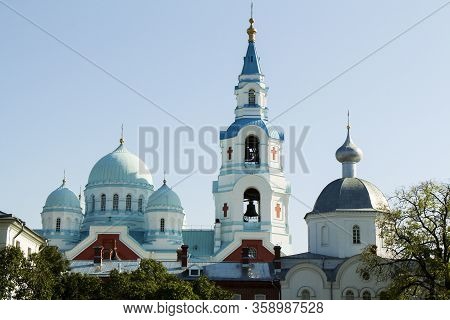 Temples On The Island Of Valaam (valaam Monastery In St. Petersburg)