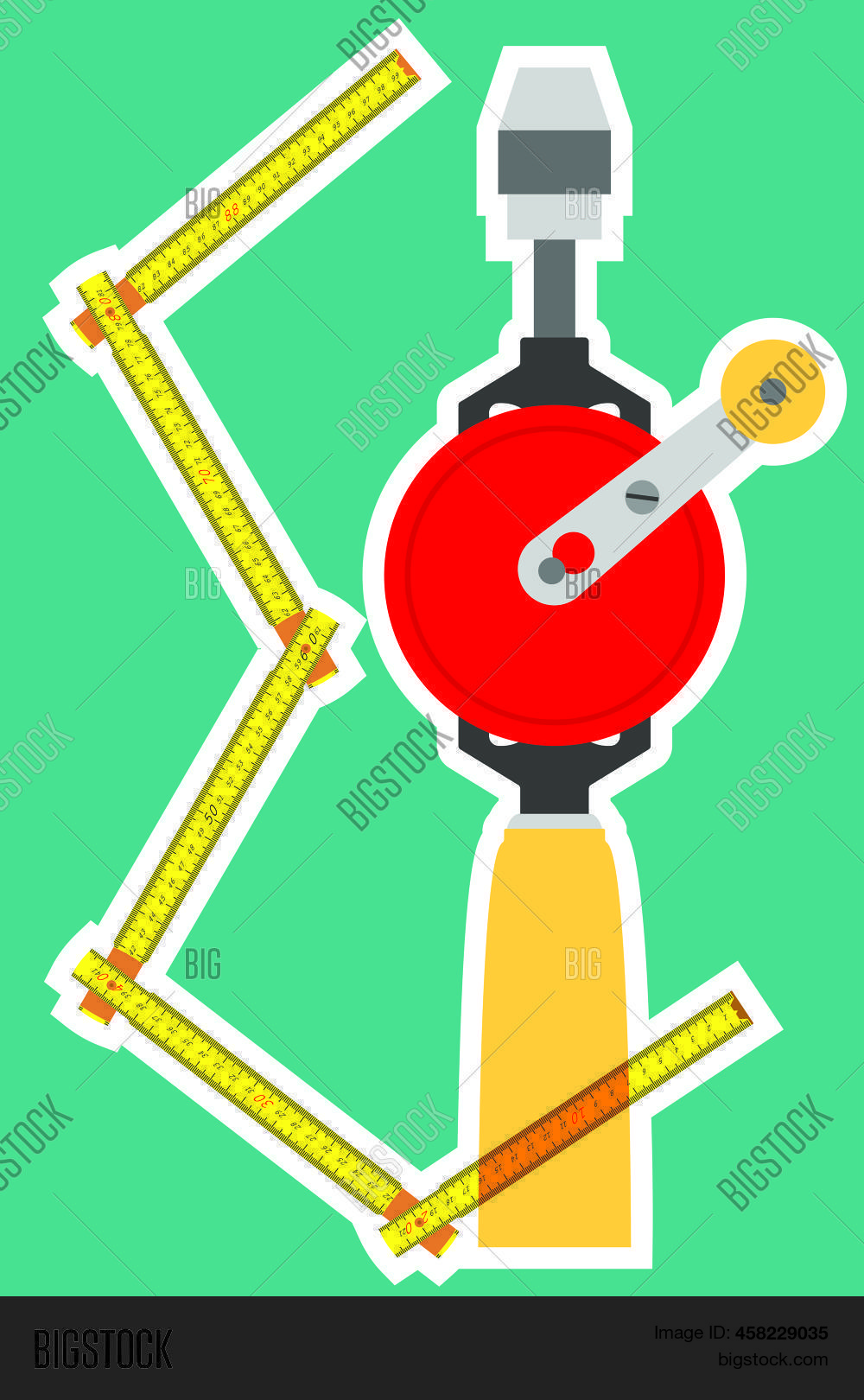 Drawing Folding Rule Vector & Photo (Free Trial) Bigstock