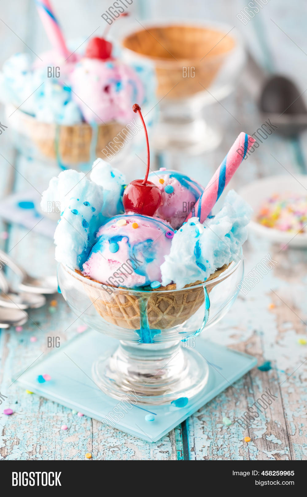 Cotton Candy Ice Cream Image & Photo (Free Trial) Bigstock
