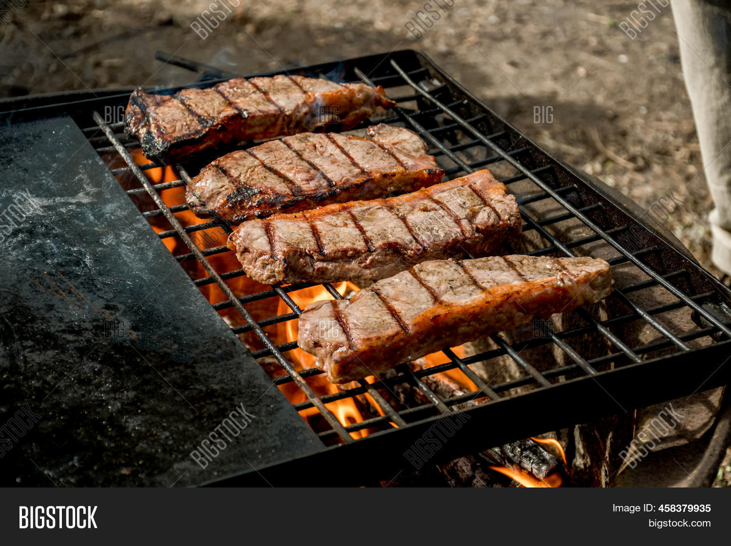 Beef Steaks Grilling Image & Photo (Free Trial) Bigstock