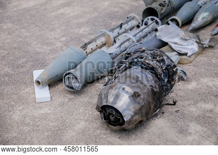 Prague, Czech Republic, 11 July 2022: Exhibition Of Russian Invasion Weapons Destroyed By Ukrainian 