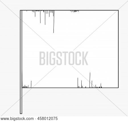 White Frame For Your Text	. Vector, Lines.