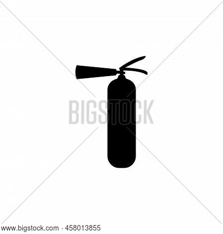 Fire Extinguisher Icon Style Vector. Fire Extinguisher Black Icon, Black Vector Sign, Black Style Pi