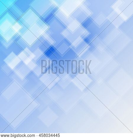 3d Rendering Illustration Creative Abstract Blue Background