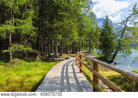 Lake Antholz, A Beautiful Lake In South Tyrol