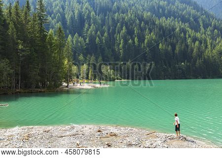 Lake Antholz, A Beautiful Lake In South Tyrol