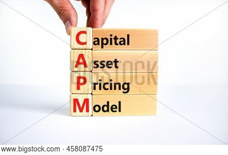 Capm Capital Asset Pricing Model Symbol. Concept Words Capm Capital Asset Pricing Model On Blocks On